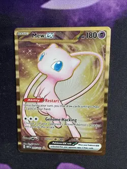 Pokemon TCG Mew EX Metal Gold NM 205/165 Scarlet & Violet 151 Promo Card - Image 1