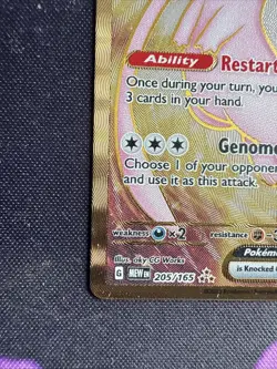 Pokemon TCG Mew EX Metal Gold NM 205/165 Scarlet & Violet 151 Promo Card - Image 5