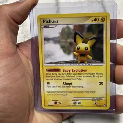 Pokemon TCG Pichu 93/123 Diamond & Pearl: Mysterious Treasures Regular LP+ Card - Image 1