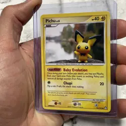 Pokemon TCG Pichu 93/123 Diamond & Pearl: Mysterious Treasures Regular LP+ Card - Image 2