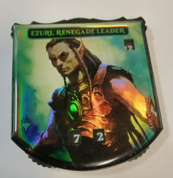 FOIL Ezuri, Renegade Leader Legendary Relic Token Life Counter Damaged Read Desc - Image 1