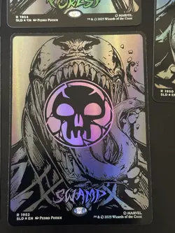 Magic: The Gathering Venom Raised Foil Secret Lair Land Set - Image 1