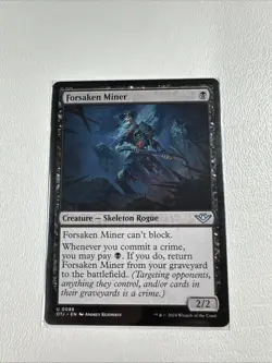 Forsaken Miner- Regular #88 Uncommon NM Outlaws Of Thunder Junction MTG - Image 1