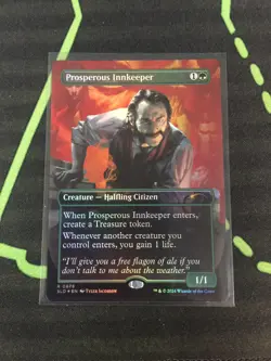 MTG Magic The Gathering Prosperous Innkeeper Rainbow Foil Secret Lair DnD - Image 1