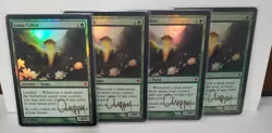 MTG 4 X FOIL LOTUS COBRA SIGNED BY CHIPPY - Image 1