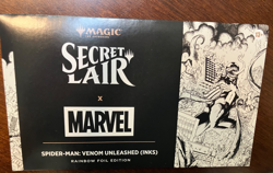 MTG Secret Lair Marvel Spider-Man: Venom Unleashed Inks Rainbow Foil - Sealed - Image 1