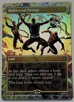 MTG Marvel’s Spider-Man Multiversal Passage Land RARE FOIL #0206 - Image 1