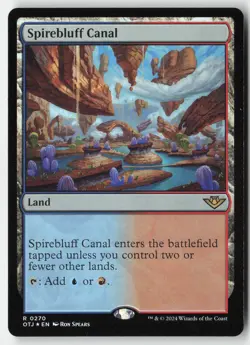 MTG - Spirebluff Canal FOIL R Outlaws of Thunder Junction 270 LP-NM - Image 1
