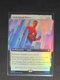 With Great Power... (Extended Art) R0248 Foil Spider-Man MTG NM/M - Image 1