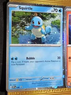 Bulbasaur Charmander Squirtle Pokemon Cards Cosmos Promo Set 046 047 048 NM 151 - Image 2