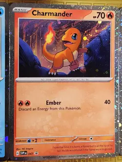 Bulbasaur Charmander Squirtle Pokemon Cards Cosmos Promo Set 046 047 048 NM 151 - Image 3