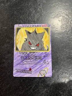 Pokemon TCG Gym Challenge Sabrina's Gengar 29/132 Non Holo artist imitation - Image 1
