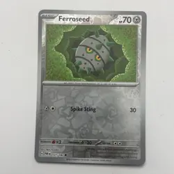 Pokemon - Ferroseed - 127/182 - Reverse Holo - Paradox Rift - NM/M - NEW - Image 1