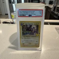 Light Toxtricity SWSH137 Celebrations Holo Black Star Promo Pokemon TCG PSA 7 - Image 3