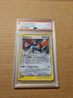 PSA 9 2003 POKEMON EX SALAMENCE HOLO DRAGON COSMOS - Image 1