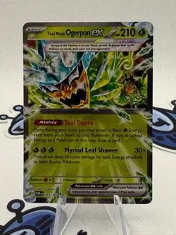 Teal Mask Ogerpon Ex 25/167 Double Rare Pokemon Twilight Masquerade - NM #6 - Image 1