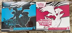 Pokemon TCG Black Bolt & White Flare ETB Set (2) English Factory Sealed - Image 1