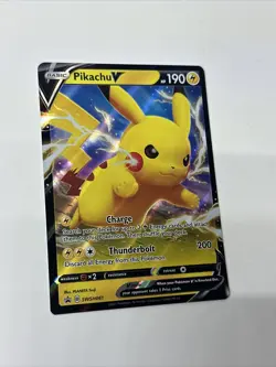 Pokemon TCG Pikachu V SWSH Black Star Promos SWSH061 Holo Promo - Image 3