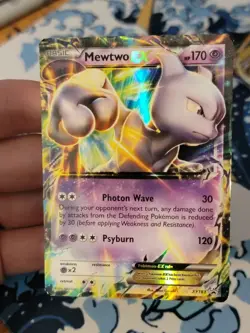 Pokemon TCG Mewtwo EX Black Star Promo XY183 Ultra Rare Holo MP-HP - Image 1