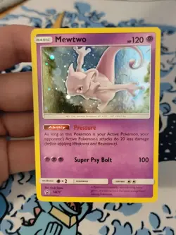 Mewtwo SM77 Holo Promo Pokemon Black Star Promo NM-LP - Image 1