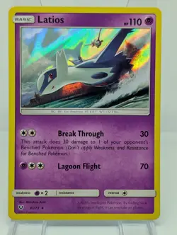 Latios 41/73 Shining Legends Holo Rare-Vintage-Pokemon TCG-Fast Shipping-LP!! - Image 1
