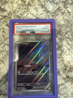 2023 Pokemon Obsidian Flames Cleffa IR #202/197 PSA 10 Gem Mint - Image 1