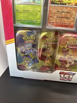 Pokemon Scarlet & Violet - 151 (5-Pack) Mini Tins Costco Bundle MEOWTH - Image 2
