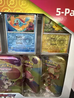 Pokemon Scarlet & Violet - 151 (5-Pack) Mini Tins Costco Bundle MEOWTH - Image 4