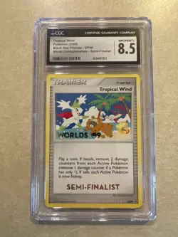 CGC 8.5 SEMI-FINALIST Tropical Wind DP48 Pokemon World Championship 2009 NM/MINT - Image 1