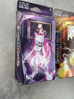 Pikachu Power & Mewtwo Mayhem XY Evolutions Theme Deck Pokemon Cracked Ice Holo - Image 2