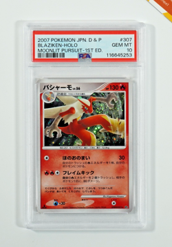 Pokemon PSA 10 Blaziken #307 DP4 Holo 1st Edition Moonlit Pursuit 2007 Japanese - Image 1