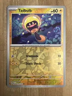 Pokemon TCG Tadbulb Scarlet & Violet - Paldea Evolved 078/193 Reverse Holo... - Image 1