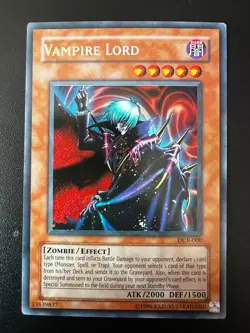 Vampire Lord DCR-000 Secret Rare Unlimited Heavy Play Yugioh - Image 1