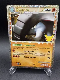Pokemon TCG Donphan Prime Classic Collection Card 107/123 Celebrations 25th NM - Image 1