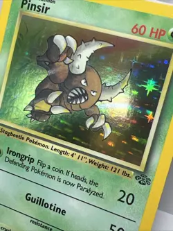Pinsir 9/64 Jungle 1st Edition Holo Rare Pokemon Card 1999. NM+ - Image 3
