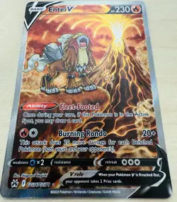 Entei V GG36/GG70 - Crown Zenith: Galarian Gallery Holo - Pokemon TCG Card [NM] - Image 2
