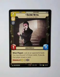 3 PACK-Star Wars Unlimited: SOTG - Bazine Netal (RARE) #184 w/2 Free cards - Image 1