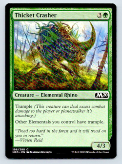 Thicket Crasher Magic the Gathering Core Set 2020 M20 MTG Card FREE SHIPPING ! - Image 3