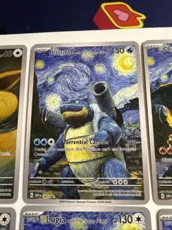 Pokemon Van Gogh Set of EIGHTEEN (18) Custom Art Cards - DIY - Full Set - Image 4