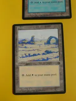Arena Promo basic lands x2 TOny Roberts MTG Card.Plains & Island 1996 - Image 2