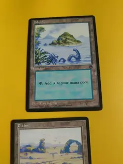 Arena Promo basic lands x2 TOny Roberts MTG Card.Plains & Island 1996 - Image 3