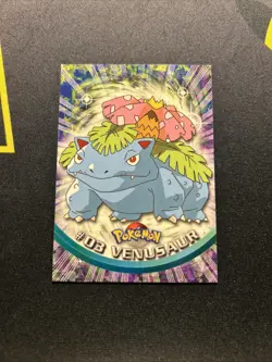 Topps Series 1 Venusaur 03 Near Mint -Pokemon Card- Black Logo (6s) - Image 1