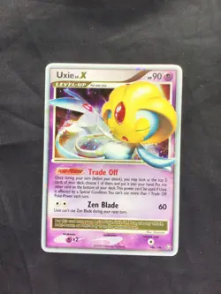 Pokemon Cards: Legends Awakened Rare Holo: Uxie Lv. X 146/146 - Image 1