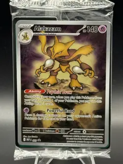 Pokemon Alakazam Mega Evolution ETB Promo card (Sealed) - Image 1