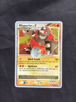 Pokemon Cards: Legends Awakened Rare Holo: Rhyperior Lv. X 145/146 - Image 1