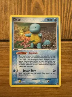 Pokemon TCG Ditto Squirtle Delta Species Card 040/113 Reverse Holo STAMPED - Image 1