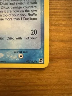 Pokemon TCG Ditto Squirtle Delta Species Card 040/113 Reverse Holo STAMPED - Image 5