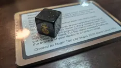 EXCLUSIVE Magic The Gathering MagicCon Atlanta Unknown Planechase Card Dice Set - Image 1