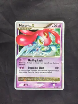 Pokemon Cards: Legends Awakened Rare Holo: Mesprit Lv. X 143/146 - Image 1