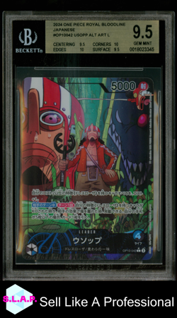 USOPP ALT ART L 2024 ONE PIECE CARD GAME ROYAL BLOOD JAPANESE OP10042 BGS 9.5 - Image 1
